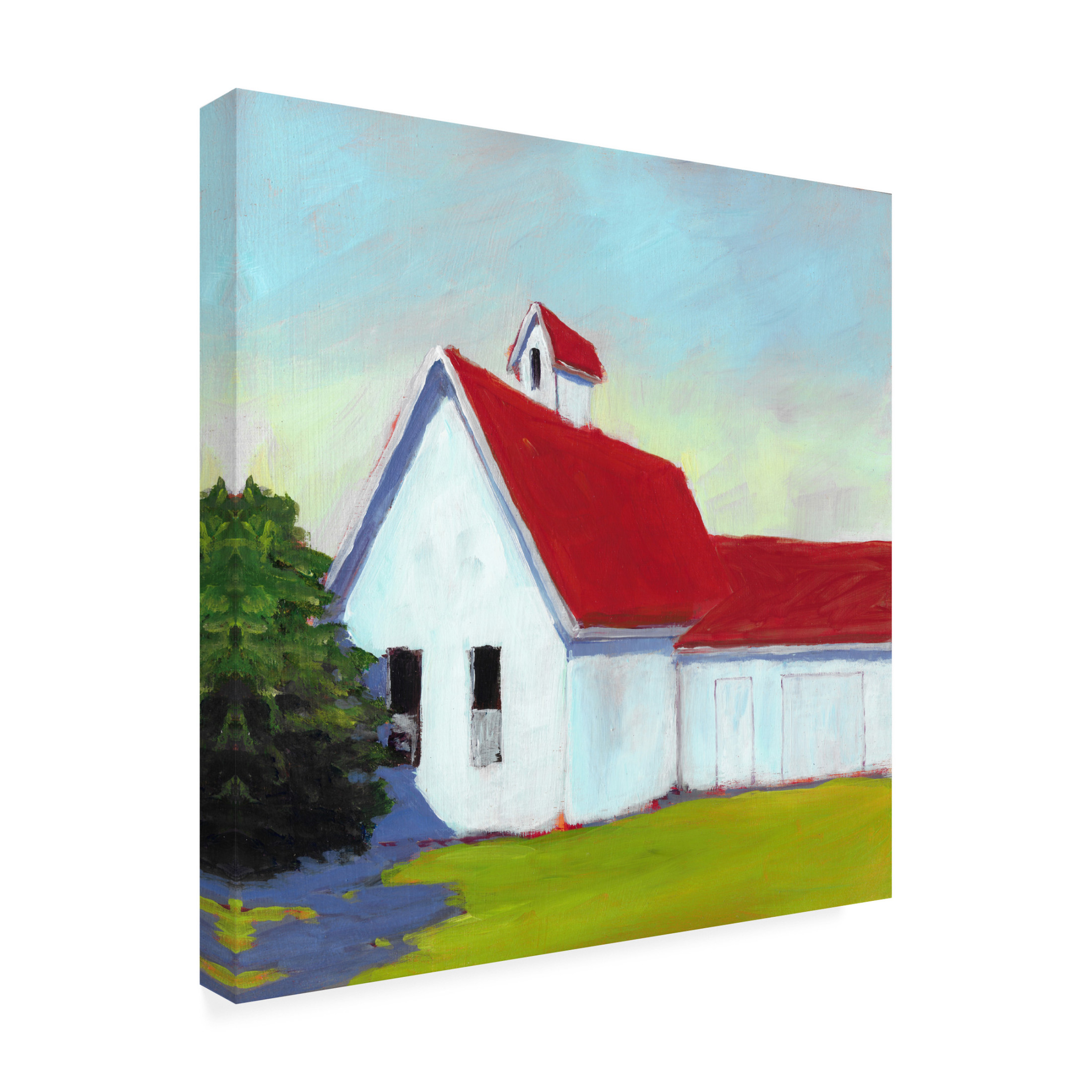 Trademark Fine Art Carol Young Scarlet Roof Canvas Wall Art