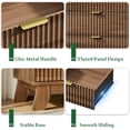 thumbnail image 6 of FANRAL Fluted Nightstand with Charging Station,Modern Bedside Table with Drawers,Wood End Table Small Dresser for Bedroom Living Room,Walnut Night Stand, 6 of 7
