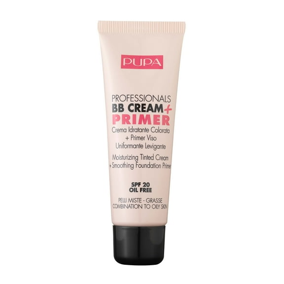 PUPA Milano BB Cream and Primer for Combination Skin, 001 Nude, 1.69 oz