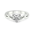 thumbnail image 3 of 1 Carat IGI Certified Heart Shape Lab Grown Diamond Engagement Ring | 14K White Gold | Intertwine Bliss Solitaire Lab Diamond Ring | FG-VS1-VS2 Quality Friendly Diamonds, 3 of 5