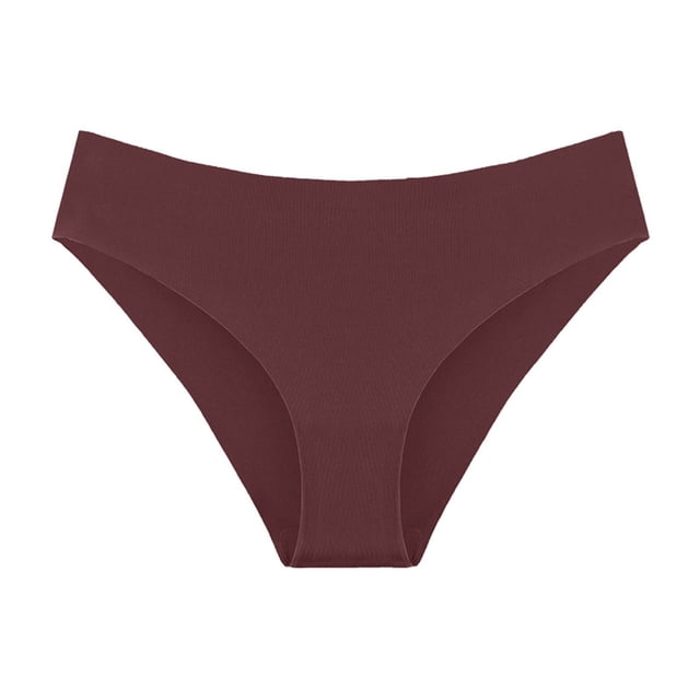 Gibobby Calzoncillos hipster Hot Girls Sexy Panty yoga Ropa interior de yoga Bikini String Tangas sin costuras Ropa interior Nylon sólido Seda de hielo(Rojo, XXL)
