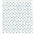 thumbnail image 3 of Ambesonne Vintage Airplane Shower Curtain, Travel Pattern, 69"Wx84"L, Pale Blue White, 3 of 3