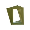 thumbnail image 4 of The Display Guys 5x7 Pack of 25 Secret Garden Green Picture Photo Matting Mat Boards + Backing Boards + Clear Plastic Bags Complete Set, 4 of 4