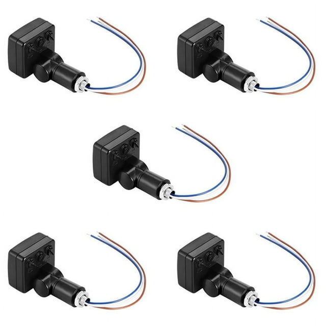 5X 220V Mini Corps Humain Infrarouge Capteur Corps Infrarouge Interrupteur Conduit Lumière d'Inondation Capteur de Mouvement PIR Réglable Noir