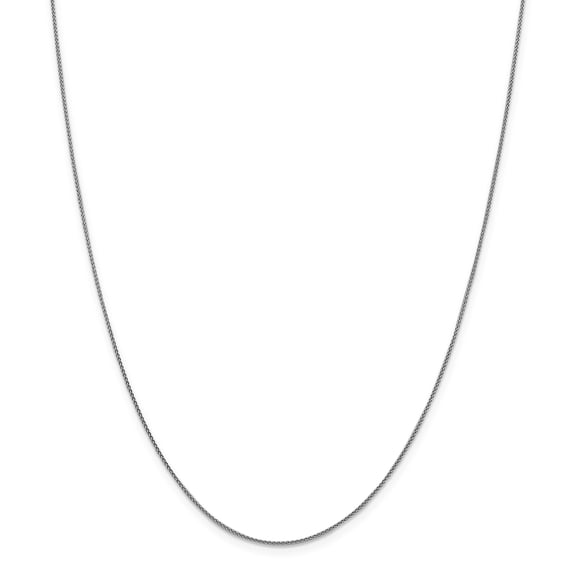 18K Leslie's WG 1.00mm D/C Spiga Chain in 18k White Gold