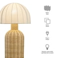 thumbnail image 2 of Santo Rattan Table Lamp With Dome Shade in White Natural, 2 of 10
