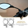 thumbnail image 4 of NICEXMAS 2-Pack Metal Motorcycle Mirror Mount Clamp for Handlebar with Universal Fit and Wide Compatibility, 4 of 5