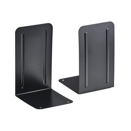 Acrimet Premium Bookends (Black) (1 Pair Pack)