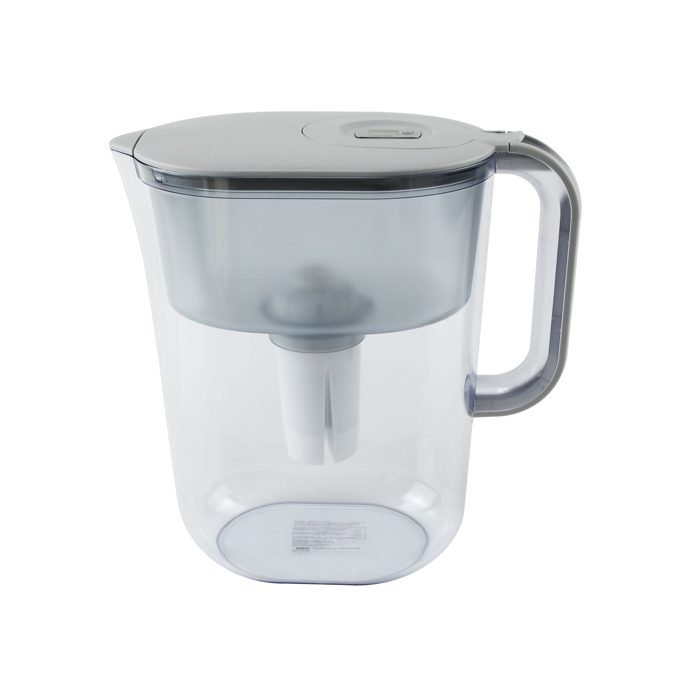 Great Value 10-Cup Water Filter Pitcher, Gray