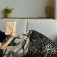 thumbnail image 3 of Modern Soft Flannel Fleece Blanket, Woman with Cool Posing Wavy Hot Hair Vamp Makeup Vintage Image Print Graphic, Cozy Plush for Indoor and Outdoor Use, 70" x 90", Dark Taupe and Tan, by Ambesonne, 3 of 5