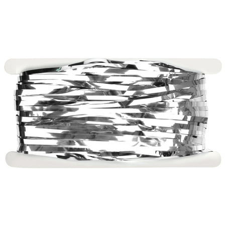 92 245cm Metallic Foil Fringe Curtain Tinsel Shimmer Window Door
