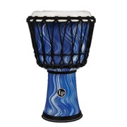 7" Rope Tuned Circle Djembe with Perfect Pitch Head (Blue Marble)