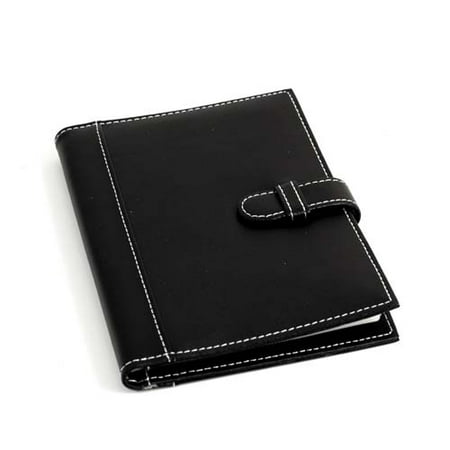 Photo Album, 24 Pictures 4"X6", Black Leather, Pa229Blk