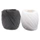 thumbnail image 1 of Colored Raffia Ribbon 2 Rolls Perfect For DIY Lampshade And Gift Box Wrapping In Black Color With Paper Material, 1 of 4
