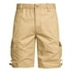 thumbnail image 2 of pstuiky Pantalones cortos para hombre, Pantalones cortos de trabajo de verano para hombre, de color liso, con múltiples bolsillos y cintura elástica con botones. Pantalones cortos de golf, 2 of 7