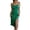 Green, variant on JFHHQ Lake Dress Elegant Satin Dress for Women Summer Spring Low Cut Neckline Sleeveless Side Split Casual Party Wear M Blue