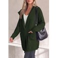 thumbnail image 6 of PRETTYGARDEN Women's Long Cardigans Hooded Chunky Sweaters Cozy Knit Jacket, Button up, Loose Fit, Pockets, Fall Coats, Trendy Casual, Going Out, Holiday Outfits, Winter Clothing, 6 of 10