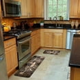 thumbnail image 3 of Kitchen Rugs Sets 2 Piece Floor Mats Grunge Lettering Modern Coffee Time and Coffee Cup Retro Wood Durable Doormat Farmhouse Area Rugs Washable Runner Carpet Set Non Slip Vintage Kitchen Rug and Mats, 3 of 6