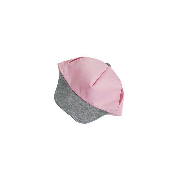 Pink and Grey Baseball Cap for 14"-18" Plush Dolls, Sports Dress Up Doll Clothes Accessory