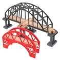 thumbnail image 1 of GOOHOCHY 2pcs Plastic Bridge Pier Wooden Train Track Bridge for Imaginative Play for Children, 1 of 8