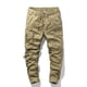 thumbnail image 1 of Pantalones largos de moda para hombre, casuales, de color sólido, cargo, con bolsillos y cremallera, cintura elástica, pantalones largos de algodón para hombre., 1 of 3