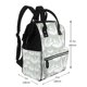 thumbnail image 2 of Easygdp White Birds para Bolsa de Bebé de Gran Capacidad con Múltiples Bolsillos, Bolsa de Pañales para Padres, Bolsa de Viaje Organizada y Elegante, 2 of 6