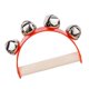 thumbnail image 2 of Campana de madera, instrumento Musical, campana de tambor, juguetes educativos, campana de mano, pandereta para juegos, fiestas de vacaciones, KTV, , Rojo Hugo Pulsera campanilla, 2 of 8