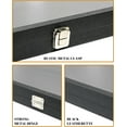 thumbnail image 5 of Novel Box Jewelry Display Case 14.75x8.25x2.1 with Metal Clasp + 24 Gems Jars & Black Foam Liner, 5 of 8
