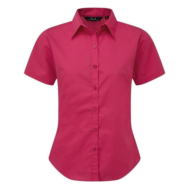 Premier Short Sleeve Poplin Blouse / Plain Work Shirt