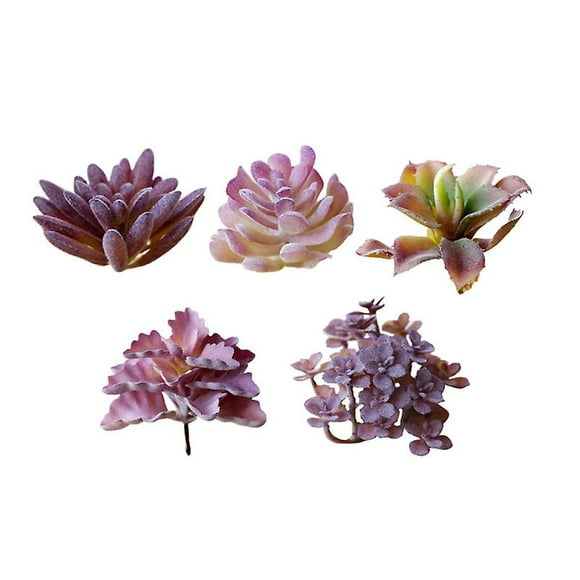 5 piezas simulación de flor suculenta