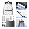 thumbnail image 6 of Lsque Hand Drawn Turtle Classic Casual Backpack - Large Capacity Water-Resistant Backpack for School, Work, Travel, and Outdoor Activities, 6 of 8