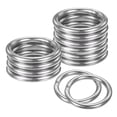 thumbnail image 1 of Uxcell 12 Pack Anillos para Atrapasueños 1" Anillos de Acero Inoxidable para DIY Plateado 0.12", 1 of 6