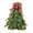 With Plaid Bow, variant on Sharprepublic Christmas Tree Wreath Artificial Xmas Garland for Living Room Shelf Festival With Red Bow
