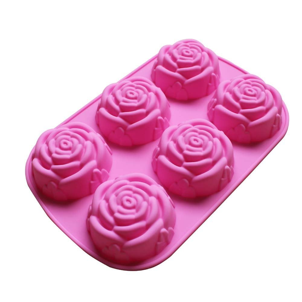Rose Flower Mousse Cake Silicone Mold Chocolate Mold Cake Decoration Baking  Utensils Food Grade Silicone