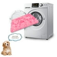 thumbnail image 5 of Exclusivo Mezcla Soft Plush Dog Bed Crate Mat for Medium Dogs (32*22*4 in), Faux Fur Fluffy Dog Pet Cat Kennel Pad with Anti-Slip Bottom, Machine Washable, Gradient Pink, 5 of 6