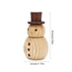 thumbnail image 3 of Difusor de aroma sin llama de muñeco de nieve de madera | Difusor de aceites esenciales de madera | Decoración navideña beige | Aromaterapia segura sin llama para la oficina y el dormitorio | Idea, 3 of 6