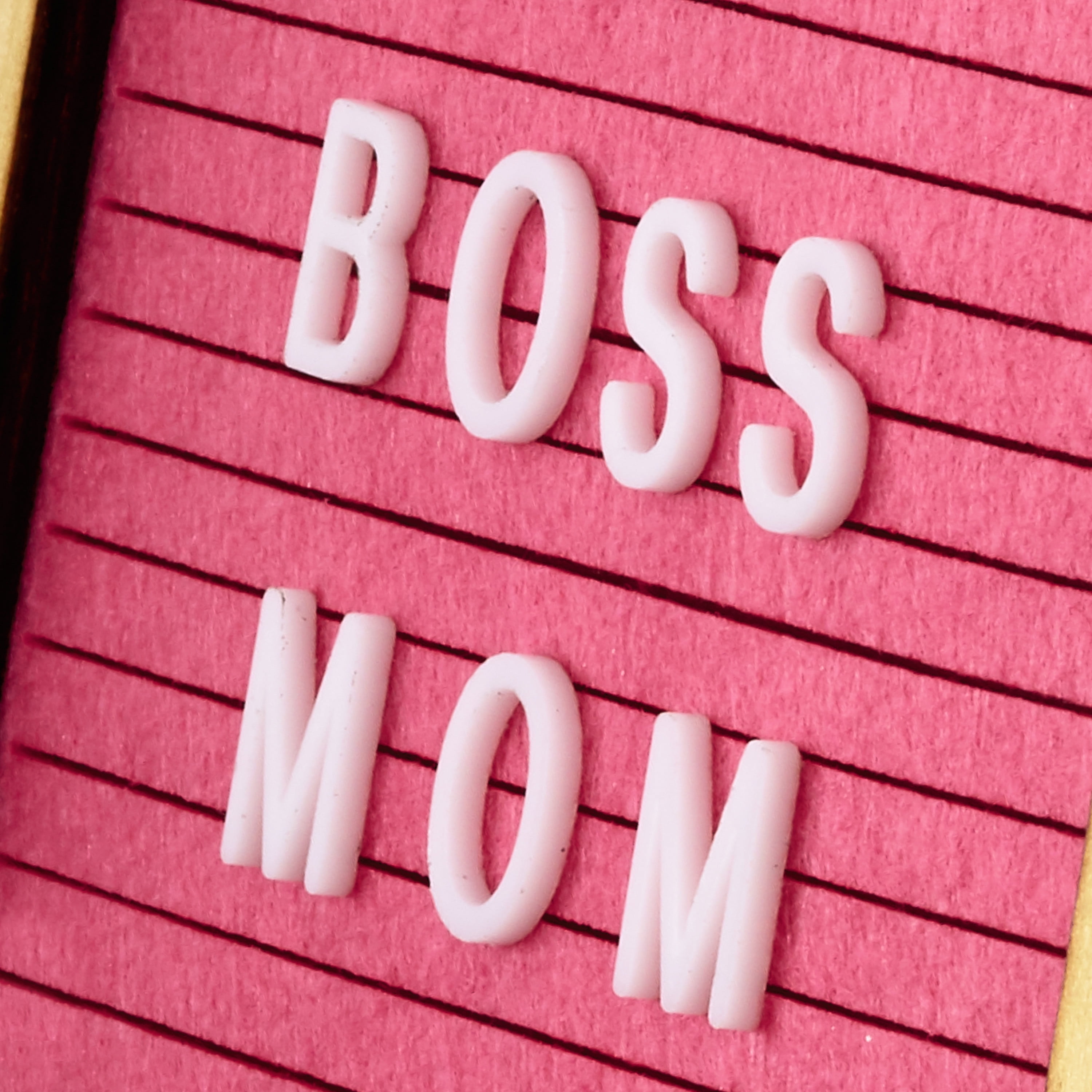 Hallmark Signature Mothers Day Card (Boss Mom Felt Letterboard)