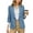*Blue, variant on VBVC Women's Ruched 3/4 Sleeve Single Button Blazer,Shawl Lapel Slim Fit Work Jacket For Women, Ladies' Solid Color Casual Office Coat With Pockets,Beige,S-2XL