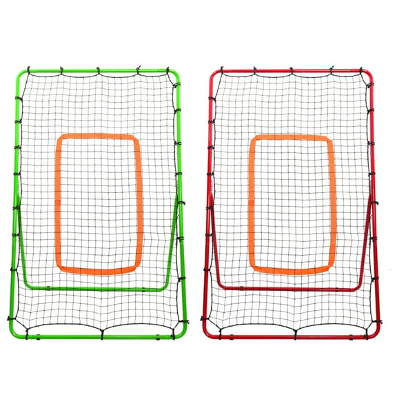PWTOOL Volleyball Rebounder Net 70.9x43.3in, 4-Angle Adjustable Volleyball Training Net for Baseball Softball Tennis