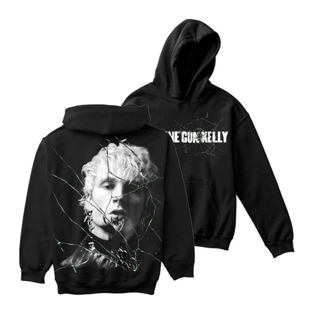 Machine Gun Kelly Cracked Glass Hoodie Man Woman Long Sleeve Pullover