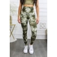 thumbnail image 5 of Tie Dye Wide Waistband High Quality Cotton Leggings, 5 of 9