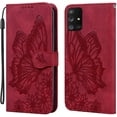 thumbnail image 2 of Case Slim Premium Leather Flip Wallet with Card Holder Magnetic Closure Protective Phone Case Cover for SamsungRed(Samsung S20Ultra), 2 of 6