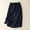 Navy, variant on Green Skirts for Women Summer Casual Button Midi Linen Skirt Elastic Waist Loose Artistic Wide-Hem Flowy Skirts with Pockets L