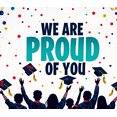 thumbnail image 4 of Graduation Banner We Are So Proud of You Backdrop for Party Decorations Academic Celebration Background Perfect for Graduation Events and Photography Props, 4 of 4
