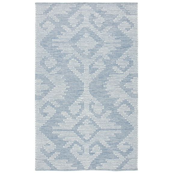 SAFAVIEH Kilim Jack Tribal Area Rug, Blue/Ivory, 8' x 10'