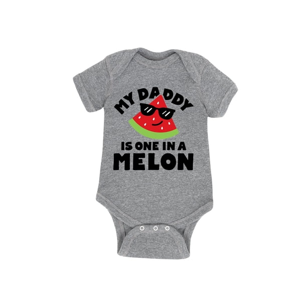Instant Message Daddy One In A Melon Baby One Piece Walmart Com