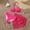 Hot Pink, variant on Girls Everyday Beachwear Set for Girls Bikini Swimsuit with Design Tie Straps and Matching Three Piece Summer Beachwear For 8-12 Year Olds