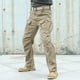 thumbnail image 4 of Pantalones de trabajo largos para hombre, elegantes, de color sólido, con múltiples bolsillos y cálidos., 4 of 5