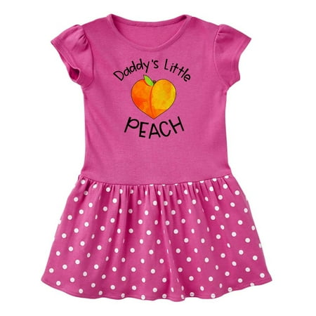 

Inktastic Daddy s Little Peach Cute Peach Heart Gift Toddler Girl Dress