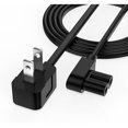 thumbnail image 1 of Chenchen 6.6ft 90 Degree Power Cord for Sony PS5/PS3 Slim, Xbox Series S/X, Xbox One S/X, 2 Prong C7 Universal TV Power Cable Replacement, Sleek Minimalist Design, Black, 1 of 1